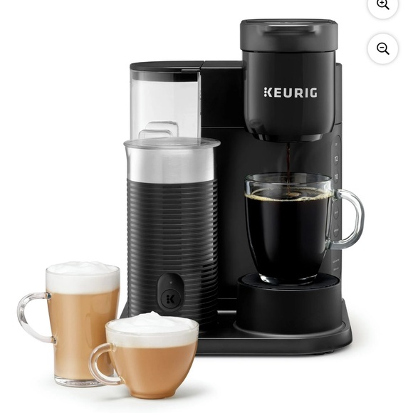 New Keurig Black Coffee Maker with Milk Frother - Picture 1 of 1